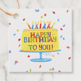 Etiquetas Para Recuerdos Tarta Feliz Cumpleaños Para Ti 