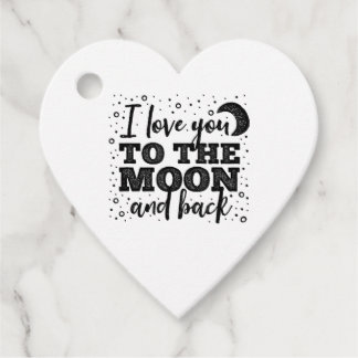 Etiquetas Para Recuerdos Te Amo Hasta La Luna Y De Regreso Corazón Sincero 