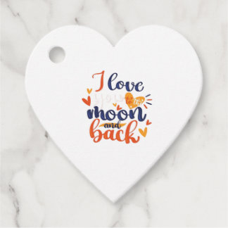 Etiquetas Para Recuerdos Te Amo Hasta La Luna Y De Regreso Moderno Romántic