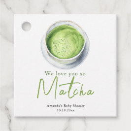 Etiquetas Para Recuerdos Te queremos así que Matcha Baby Shower