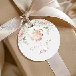 Etiquetas Para Recuerdos Tea Party Baby Shower