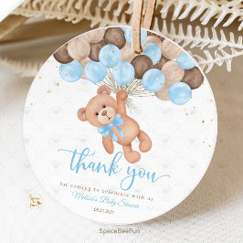 Etiquetas Para Recuerdos Teddy Bear Baby Shower Apenas podemos esperar