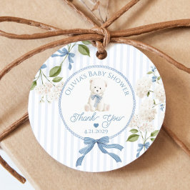 Etiquetas Para Recuerdos Teddy Bear French Nursery Baby shower Thank you