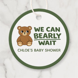 Etiquetas Para Recuerdos Teddy Bear Gender Neutral Minimalist Baby Shower