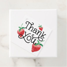 Etiquetas Para Recuerdos tema de fresa, primer cumpleaños, cumpleaños de lo