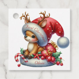 Etiquetas Para Recuerdos Tema de los Navidades coloridos modernos