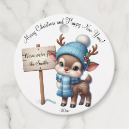 Etiquetas Para Recuerdos Tema de los Navidades coloridos modernos