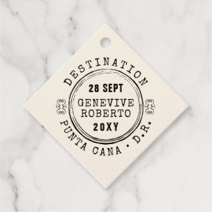 Etiquetas Para Recuerdos Tema de viaje de color EDITABLE del sello de pasap