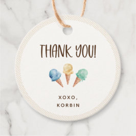 Etiquetas Para Recuerdos Tema Del Crema De Hielo Gracias Por Favorecer Etiq