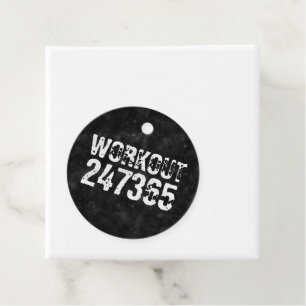 Etiquetas Para Recuerdos Texto desgastado y raspado Workout 247365 vintage
