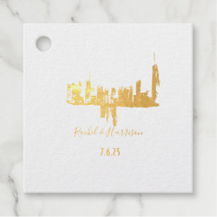 Etiquetas Para Recuerdos Thames London Paintscape Ink Art Boda