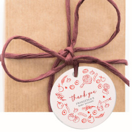 Etiquetas Para Recuerdos Thank You | Mamma Mia Italian Baby Shower