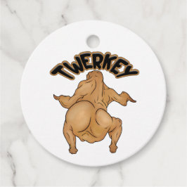 Etiquetas Para Recuerdos Thanksgiving Twerkey Favor Tags