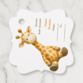 Etiquetas Para Recuerdos The Little Explorer | Safari Friends Baby Shower