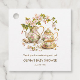 Etiquetas Para Recuerdos Tiempo de té/Un bebé está preparando Baby Shower