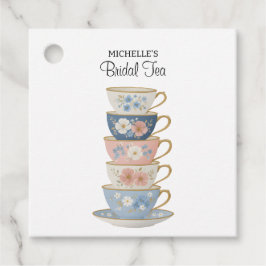 Etiquetas Para Recuerdos Time for Tea Bridal Shower Favor Tag