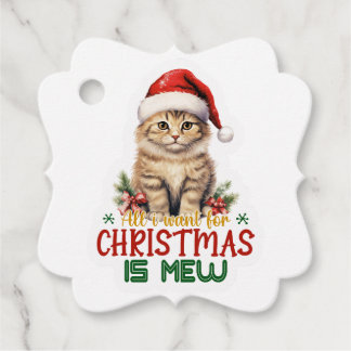Etiquetas Para Recuerdos Todo lo que quiero para los navidades es Mew