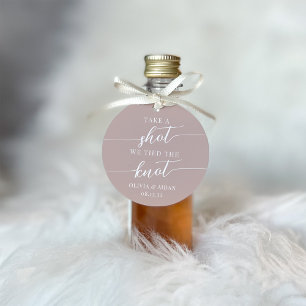 Etiquetas Para Recuerdos Toma un disparo, nos atamos al Boda del nudo