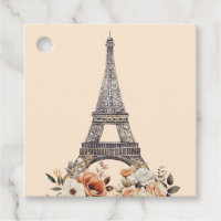Torre Eiffel de París Hermoso Shower Nupcial Flora