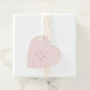 Etiquetas Para Recuerdos Torta Nupcial Floral Rosa Tímido