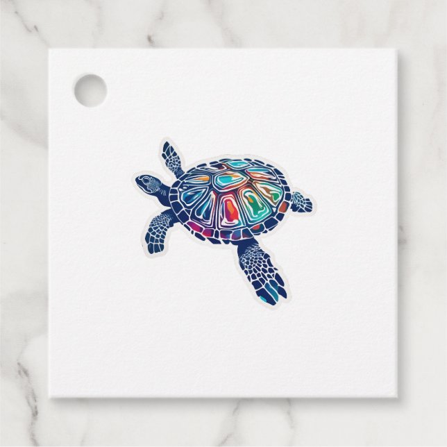 Etiquetas Para Recuerdos Tortuga (Anverso)