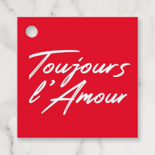 Etiquetas Para Recuerdos Toujours l'Amour - Amor eterno para boda