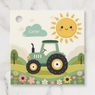 Etiquetas Para Recuerdos Tractor/granja personalizado