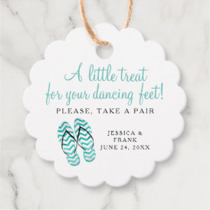 Etiquetas Para Recuerdos Tratar De Bailar Pies De Boda Boda Flip Flops