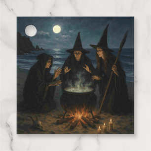 Etiquetas Para Recuerdos Tres brujas producen Cauldron Full Moon Beach