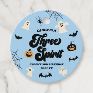 Etiquetas Para Recuerdos Tres Fiestas de cumpleaños de Spirit Blue Hallowee