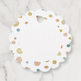 Etiquetas Para Recuerdos Trey Confetti Water Dots Favor Tags