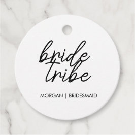 Etiquetas Para Recuerdos Tribu de la Novia | Damas de Honor Modernas para D