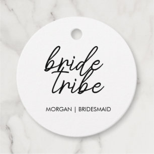 Etiquetas Para Recuerdos Tribu de la Novia   Damas de Honor Modernas para D