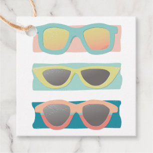 Etiquetas Para Recuerdos Trio de gafas de sol de verano