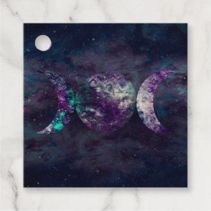Etiquetas Para Recuerdos Triple Diosa Luna Universo Fiesta Embalaje