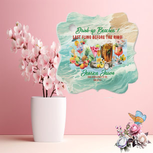 Etiquetas Para Recuerdos Tropical Beach Cocktails Fruits Bachelorette Party