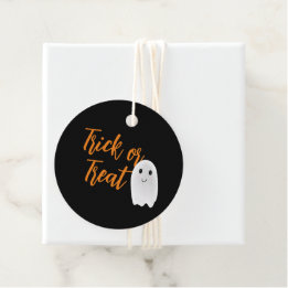 Etiquetas Para Recuerdos Truco o trato fantasma de Halloween