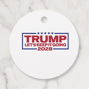 Etiquetas Para Recuerdos Trump 2028 Sigamos adelante