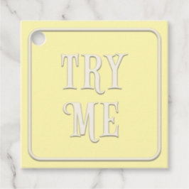 Etiquetas Para Recuerdos "Try Me", victoriano Fiesta de té Personalizado cu