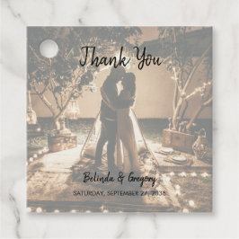 Etiquetas Para Recuerdos Tu propio regalo de Boda con fotos falsas