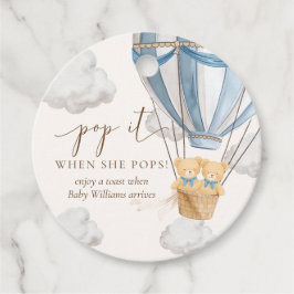 Etiquetas Para Recuerdos Twins Bearly Wait Teddy Bear Pop It When She Pops