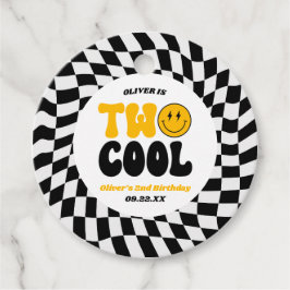 Etiquetas Para Recuerdos Two Cool Retro Second 2nd Birthday Party