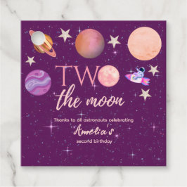 Etiquetas Para Recuerdos Two The Moon Girl Space Pink Planets 2nd Bday