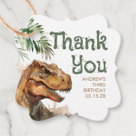 Etiquetas Para Recuerdos Tyronasaurus Rex Dinosaur Birthday Gracias
