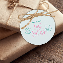 Etiquetas Para Recuerdos Última fiesta de soltería de sirena con concha de 