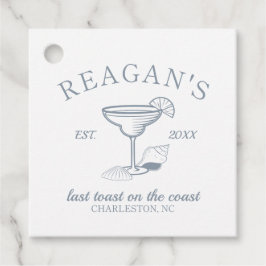 Etiquetas Para Recuerdos "Último brindis en la costa" Despedida de soltera 