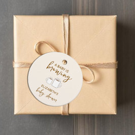 Etiquetas Para Recuerdos Un bebé está preparando Baby Shower