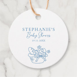 Etiquetas Para Recuerdos Un bollo en la fosa rusa de Baby Shower