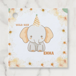 Etiquetas Para Recuerdos Un elefante salvaje un lindo cumpleaños