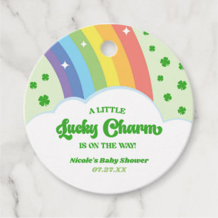 Etiquetas Para Recuerdos Un encanto afortunado en el Baby Shower del Día de